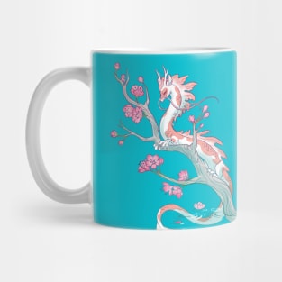 Koi Dragon Serene Sakura Mug